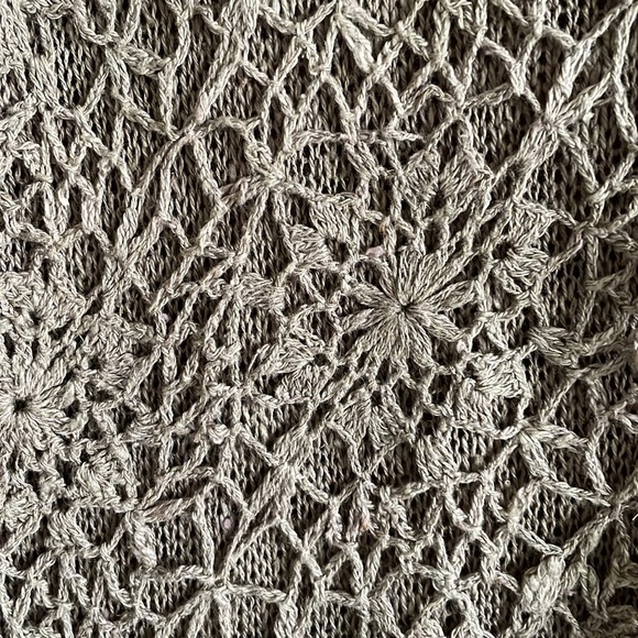 Beautiful Crocheted Look Women’s Sweater/Cardigan - Picture 4 of 15